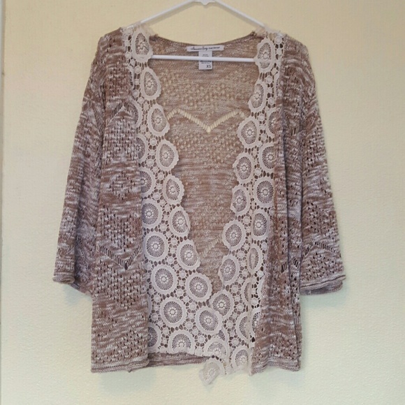 Lace boho sweater