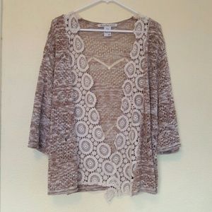Lace boho sweater
