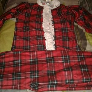 Plaid pj set