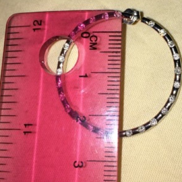 1/2 Ct diamond hoop earrings