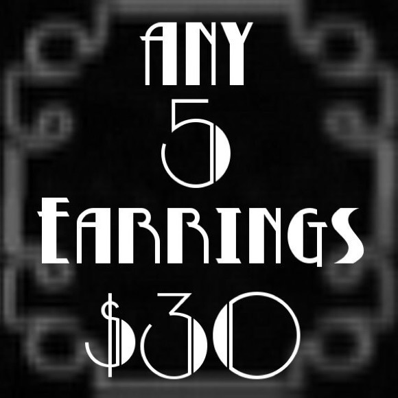 Typewriter Key Post Earrings Handmade Backspace - Picture 5 of 5