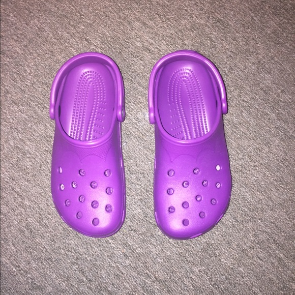 Purple Crocs
