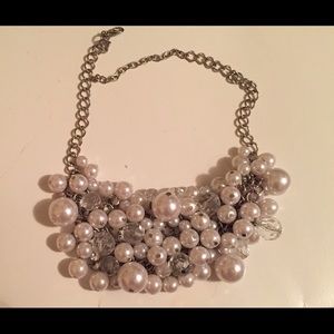Pearl & diamond necklace