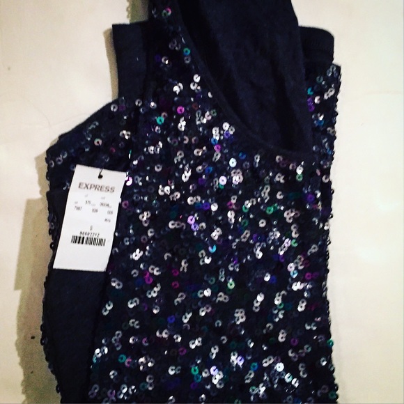 Sequined Express tank top size small. NWT - Picture 2 of 4