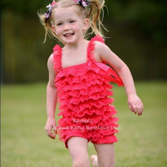 Lace Petti Romper - baby girl- toddlers