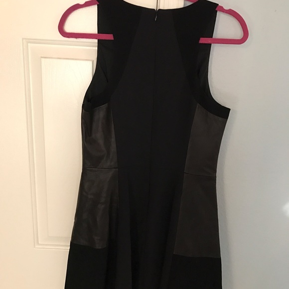 Rag & Bone black leather paneled dress - Picture 4 of 4