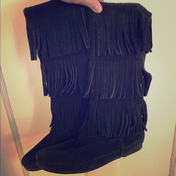Minnetonka Fringe Boots