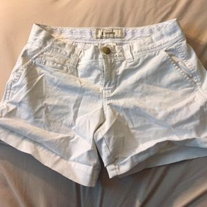 White 5" shorts
