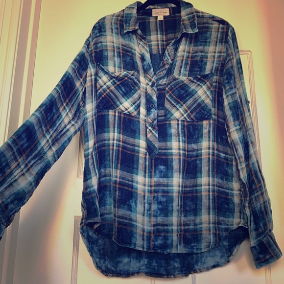 💛💙Blue and Gold Flannel💙💛
