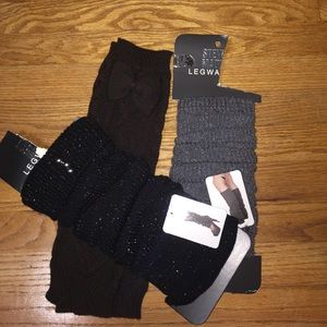 Steve Madden leg warmers! 3 piece set!
