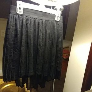 Black pleated Skirt