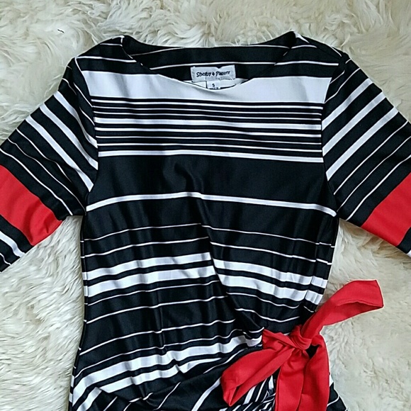 $$ final price! Nwt stripped midi dress $$ - Picture 3 of 3