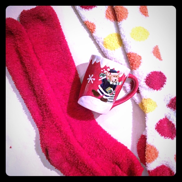 Cozy, snuggle fleece winter socks. Never worn.