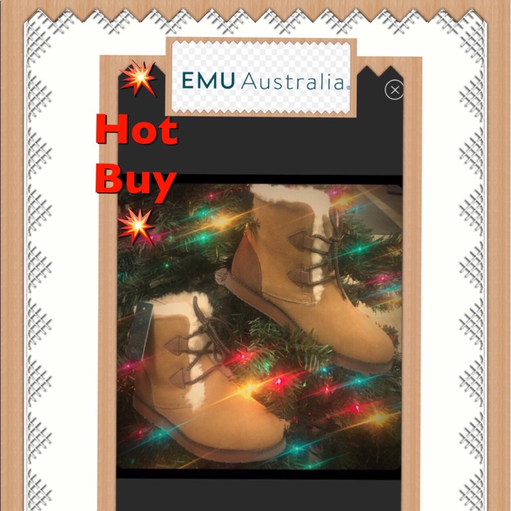 💥SALE EMU Featherwood Suede and Wool Mini Booties