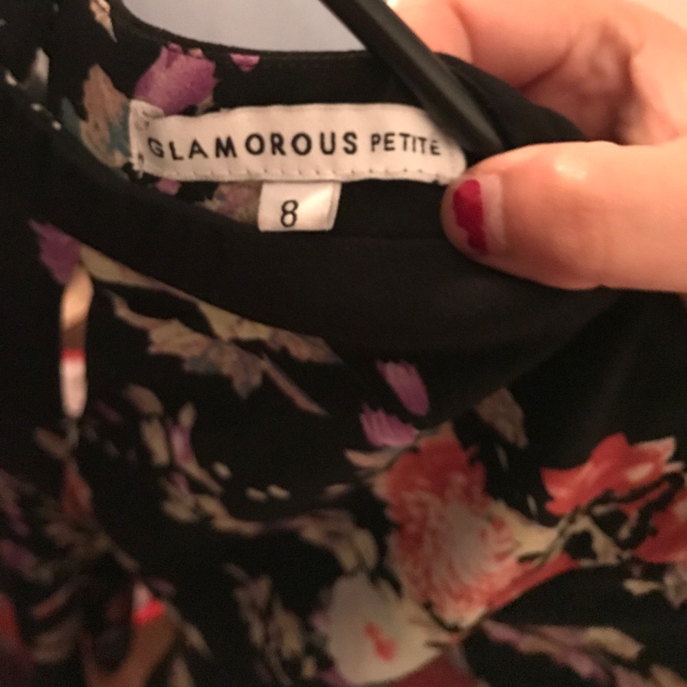 Rare Glamorous topshop Asos floral skater romper - Picture 6 of 7