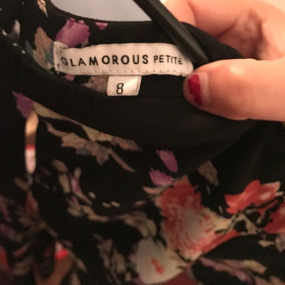 Rare Glamorous topshop Asos floral skater romper - Picture 6 of 7