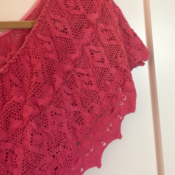 Jens Pirate Booty sz M-L pink tunic top - Picture 4 of 4