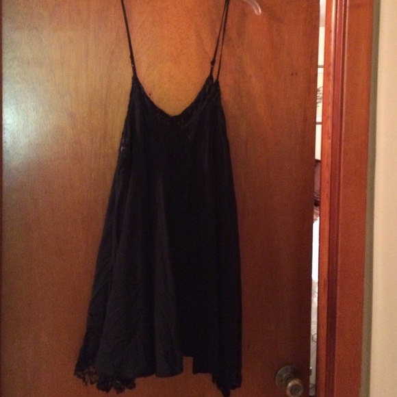 Litttle black dress with lace accents