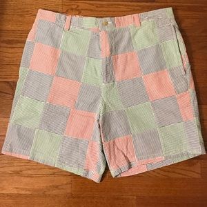 Vineyard Vines Patchwork Seer Sucker Shorts
