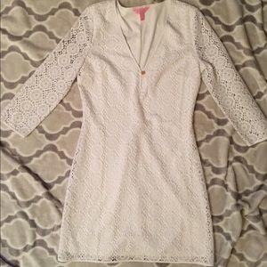 Lilly Pulitzer Lamora White Lace Tunic Dress
