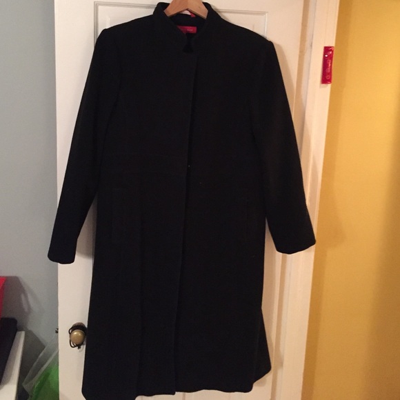 Anne Klein black black wool coat