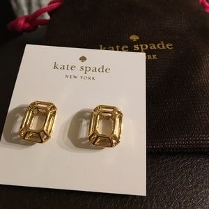 Kate spade gold earrings. Brand new