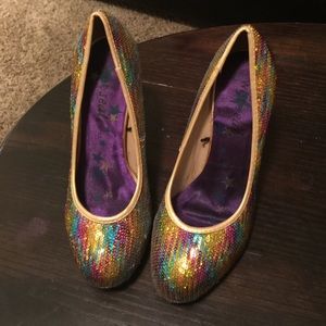 Wet Seal Rainbow Pumps