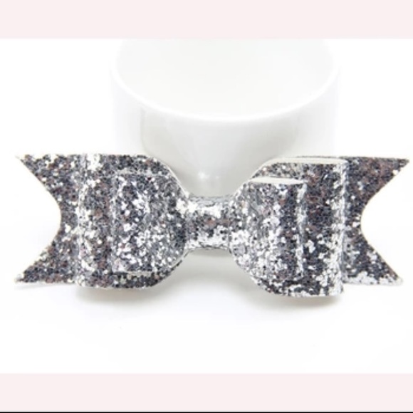  HP  Glitter Fabric Bow Hair Barrette - Picture 8 of 8