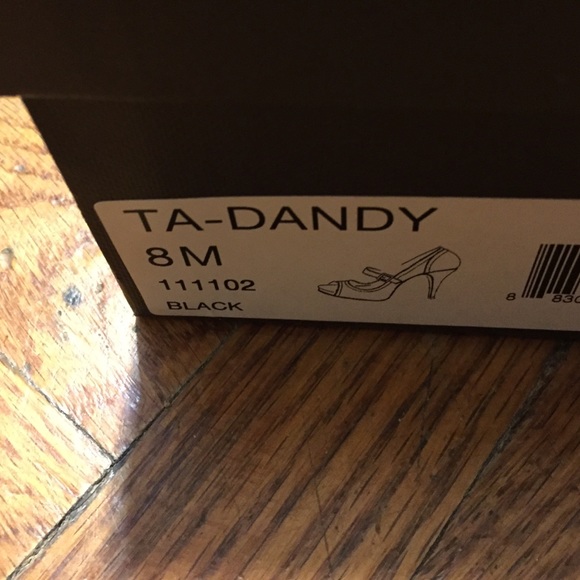 Tahari Open-Toe Black Heels - Picture 3 of 3