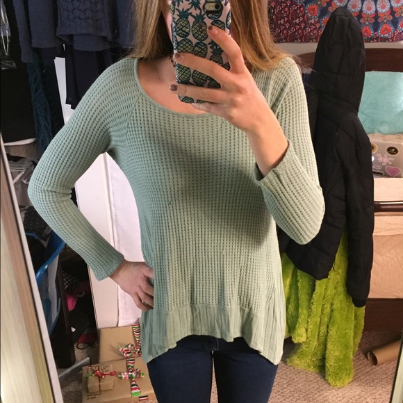 seafoam green francesas top