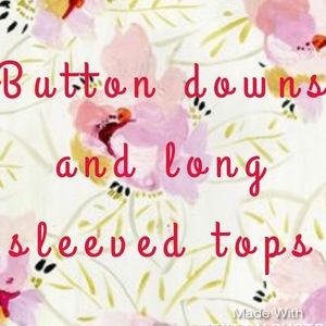 Button down and long sleeved tops
