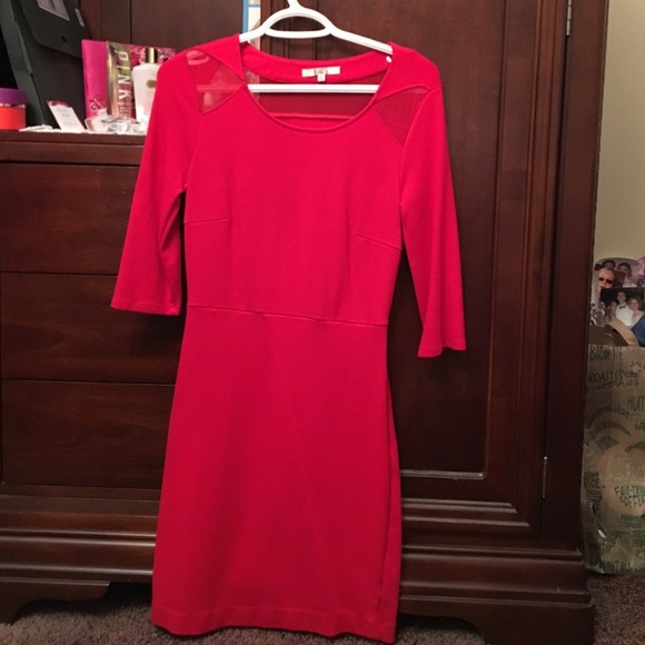 Small red cocktail dress