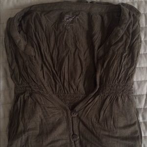 ✅ LOFT hunter green cap sleeve top