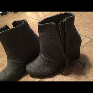 Toms Wedge Ankle Boots
