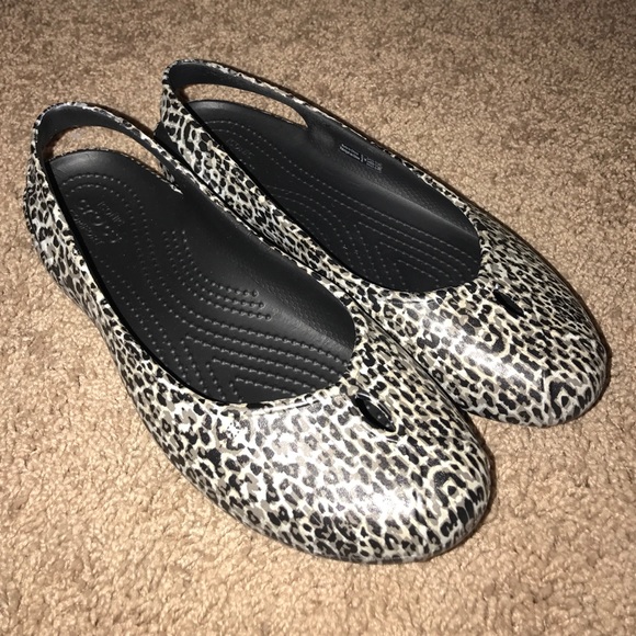 Croc flat sling backs only worn once.