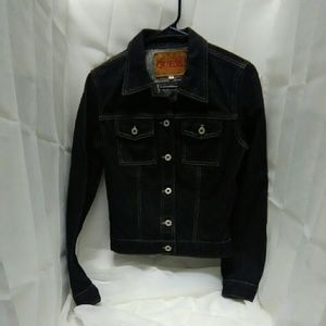 SOLD Guess Jean Jacket Black