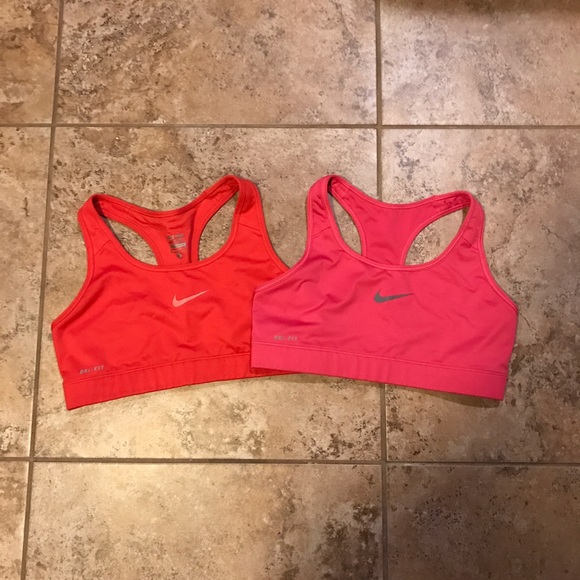 Lot of 2 Nike Dri Fit sports bras