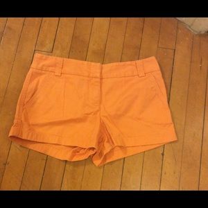 J.Crew Classic Twill Chino City Fit Orange Shorts