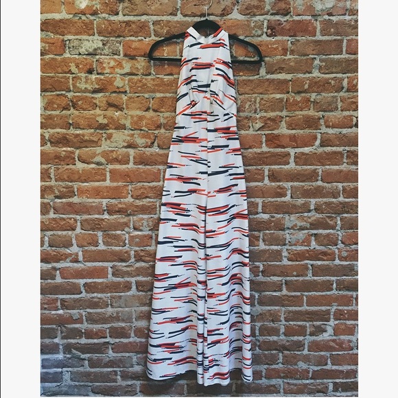 Vintage 1970 polyester palazzo jumpsuit size XS/SM