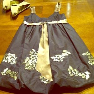 BCBG Beautiful Brown & Tan Dress - Like New