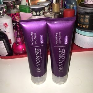 Devoone by Demi body wash and body lotion