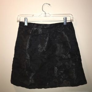 Pleaded Black Skirt