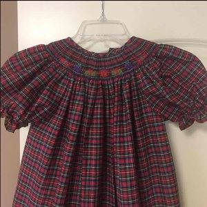 Silly Goose plaid smocked holiday dress size 6