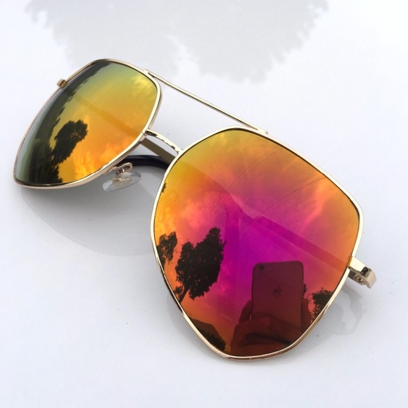 ✨NWT Neon Orange Aviators✨