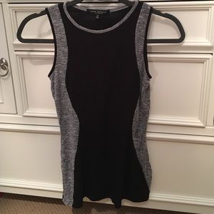 Black And Grey Form Fitting Tank