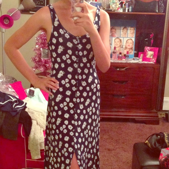 Button up cotton A&F maxi dress
