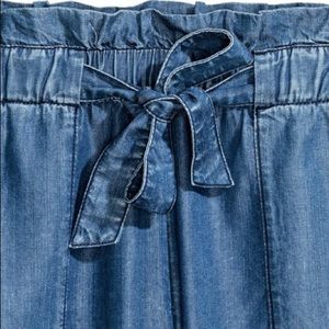 High waisted denim shorts