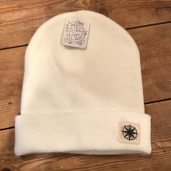Free People ivory compass winter hat - Picture 3 of 4