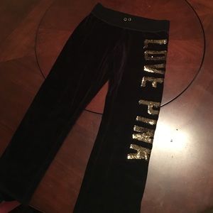 VS PINK velour sweatpants