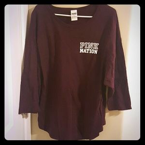 Pink Nation 3/4 Sleeve Top